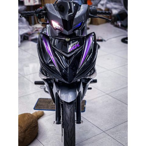 tem ròi exciter 150 đen tím mẫu exciter mx kiểng , tem 3 lớp bền màu - Decal Cao Cấp Nhất