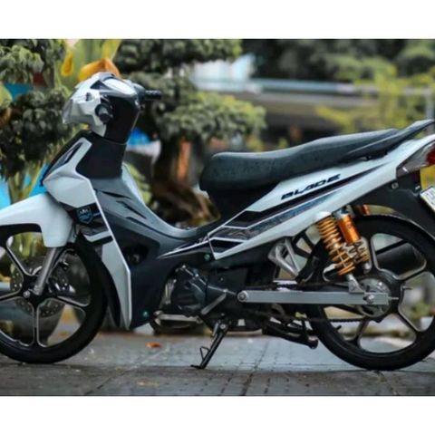 Tem Rời Honda Wave Blade 110 Hoa Văn Dán Xe Trắng  - Decal In Chất Lượng