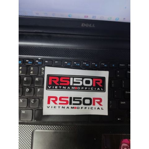 Cặp tem RS150 dán trang trí xe máy