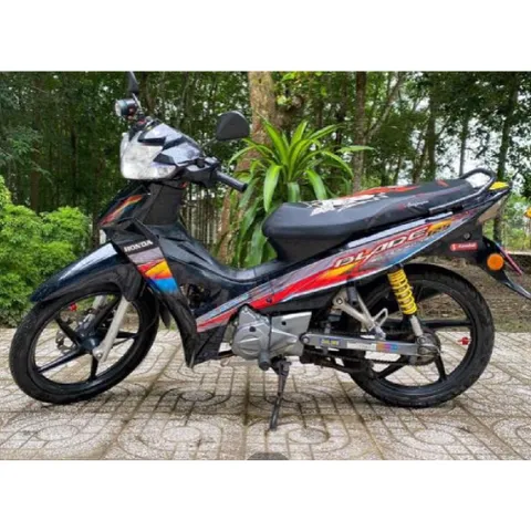 Tem Wave Blade 110 Dán Xe Đen Phối Nhiều Màu  - Decal In Chất Lượng