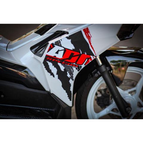 [Ảnh thật] TEM RỜI mẫu ADN Special Edition đỏ đen dán Airblade AB trắng - không bay màu Quyen Decal