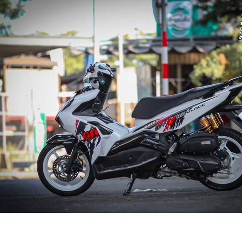 [Ảnh thật] TEM RỜI mẫu ADN Special Edition đỏ đen dán Airblade AB trắng - không bay màu Quyen Decal