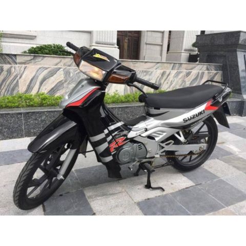 Tem Suzuki Satria 2000 Xám Đen  - Decal In Chất Lượng