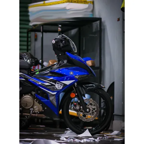 Tem rời Exciter 150 bản Y15ZR 2022 phối đen xanh GP, in sắc nét, 3 lớp không phai màu CM00021 1 2