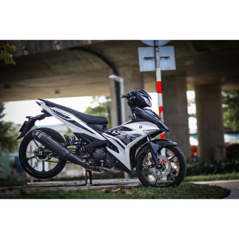 Tem Rời Dán Xe Exciter 150 Mẫu Chữ Y15 ZR 2021 Trắng Đen Cực Đẹp, Hàng 3 Lớp Chất Lượng Cao Quyen Decal