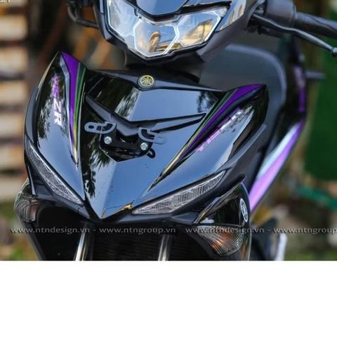 Tem rời Exciter 150 Crom mẫu Y15ZR đen tím, thiết kế đẹp mắt, in sắc nét, 3 lớp không bay màu MD00163 Cao Cấp