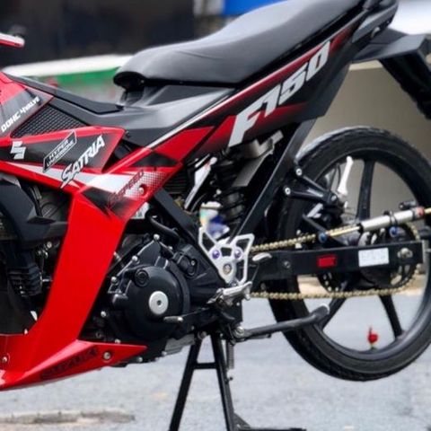 Tem Rời Suzuki Satria F150 Đỏ Đen  - Decal In Chất Lượng