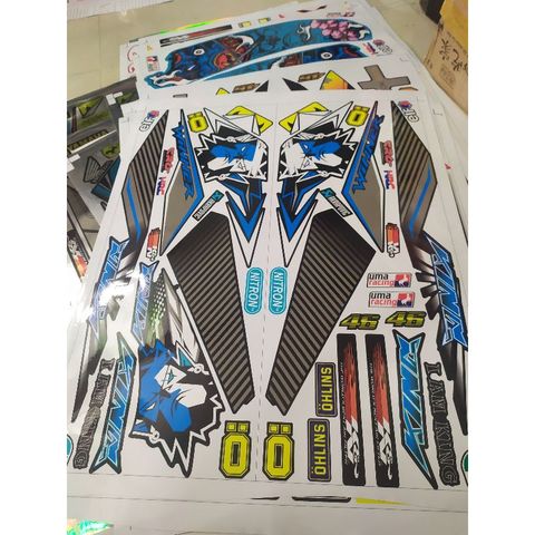Tem Rời Honda Winner 150 King Drag Xanh Dương