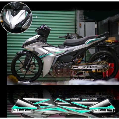 tem rời exciter 155 mẫu Zin mới 2024 xe trắng phối đủ màu