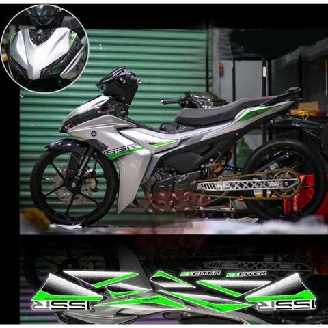 tem rời exciter 155 mẫu Zin mới 2024 xe trắng phối đủ màu