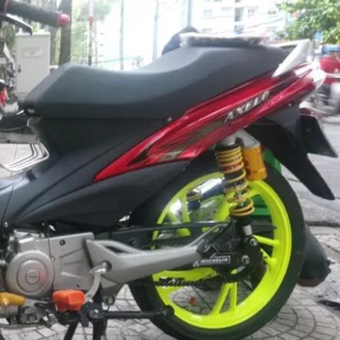 Tem Rời Suzuki Axelo 125 Dán Xe Đỏ - Chất Liệu Crom Cao Cấp  - Decal In Chất Lượng