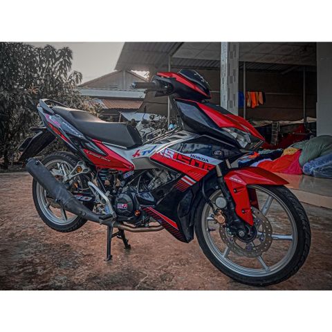 TEM RS150 WINNER X MÀU ĐỎ ĐEN - Decal Cao Cấp Nhất