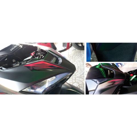 Tem Honda Air Blade 2019 Đen Nhám  - Decal In Chất Lượng