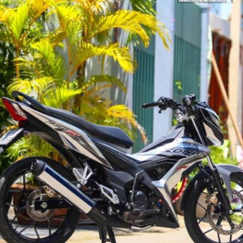 Tem Rời Dán Xe Sonic Mẫu Bạc Đen Đỏ 150R Cực Đẹp, Hàng 3 Lớp Chất Lượng Cao Quyen Decal