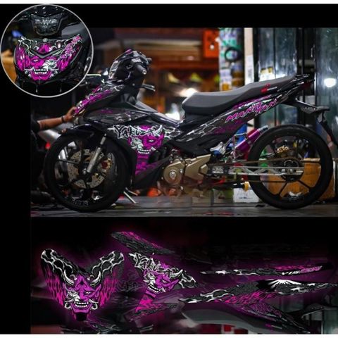 Tem trùm & tem rời exciter 150 YAKUZA xe den phối đủ màu