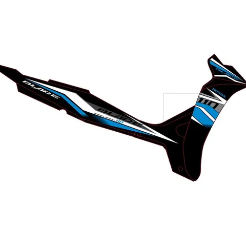 Tem Wave Blade 110 Đen Xanh - Tem Chuẩn Zin 3 Lớp Cao Cấp  - Decal In Chất Lượng