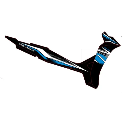 Tem Wave Blade 110 Đen Xanh - Tem Chuẩn Zin 3 Lớp Cao Cấp  - Decal In Chất Lượng