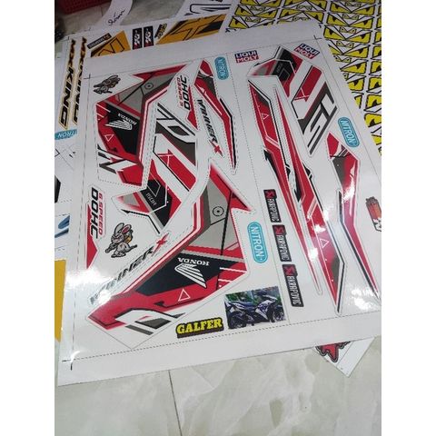 Tem Rời Honda Winner X V3 DOHC - Decal Trong Dán Được Nhiều Màu Xe  - Decal In Chất Lượng