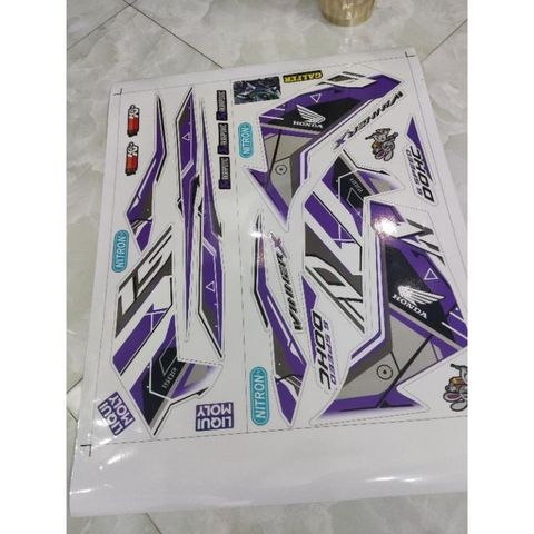 Tem Rời Honda Winner X V3 DOHC - Decal Trong Dán Được Nhiều Màu Xe  - Decal In Chất Lượng