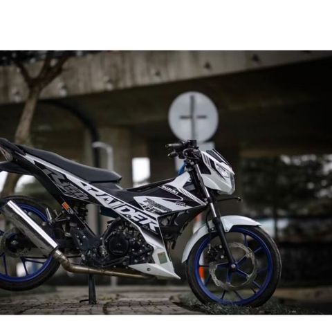 Tem rời Raider R150 đen cho xe trắng Quyen Decal