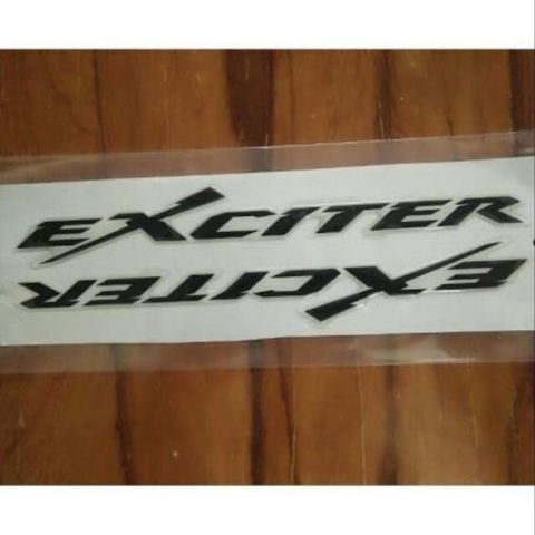 Logo Chữ Nổi Exciter Nhiều Màu  - Decal In Chất Lượng
