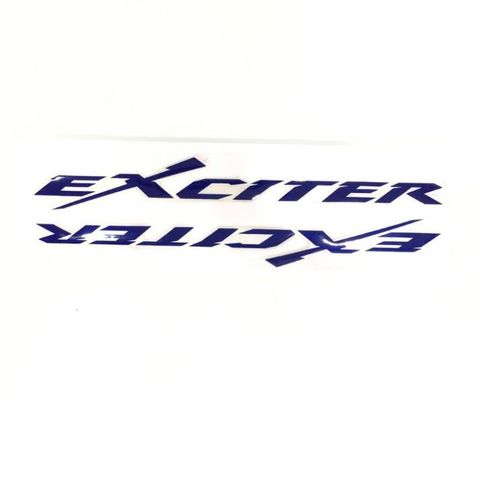 Logo Chữ Nổi Exciter Nhiều Màu  - Decal In Chất Lượng