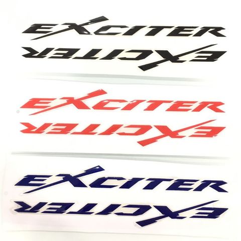 Logo Chữ Nổi Exciter Nhiều Màu  - Decal In Chất Lượng