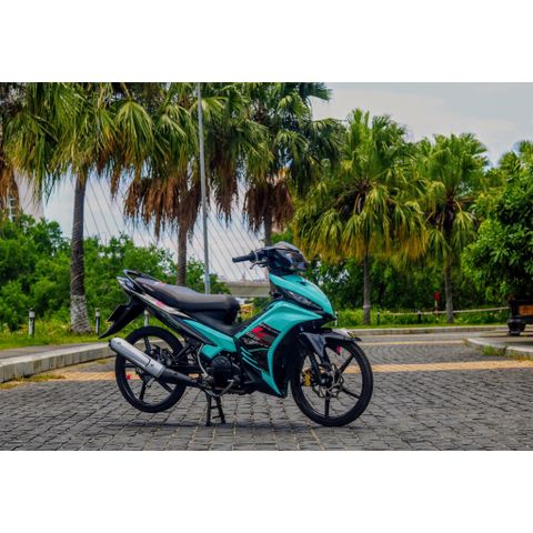 Tem Rời Dán Xe Exciter 135 Mẫu LC Xanh Ngọc Cực Hot, Hàng 3 Lớp Chất Lượng Cao Quyen Decal