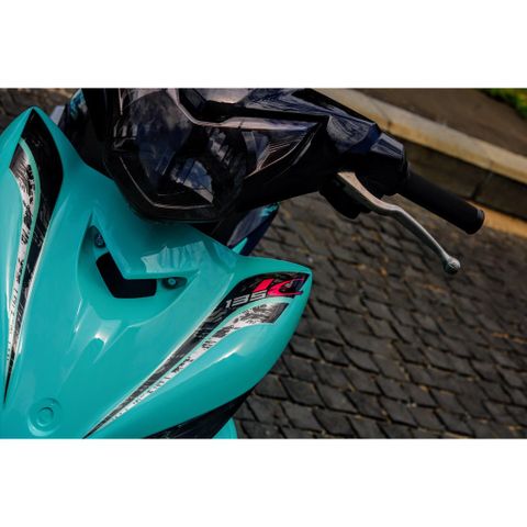 Tem Rời Dán Xe Exciter 135 Mẫu LC Xanh Ngọc Cực Hot, Hàng 3 Lớp Chất Lượng Cao Quyen Decal
