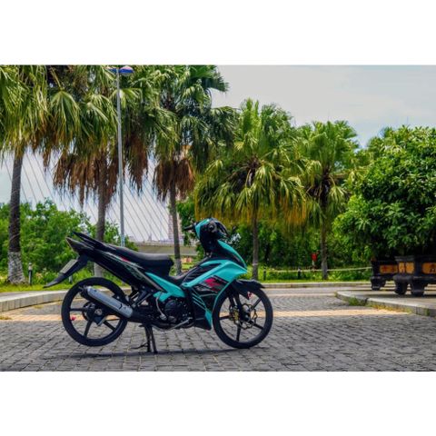 Tem Rời Dán Xe Exciter 135 Mẫu LC Xanh Ngọc Cực Hot, Hàng 3 Lớp Chất Lượng Cao Quyen Decal