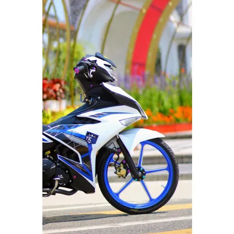 Tem rời Y15ZR xanh Gp đen cho Exciter 150 trắng - siêu hot 2023 Quyen Decal