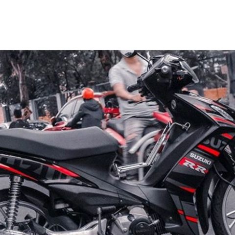 Tem Suzuki Axelo 125 Đỏ Đen - Chất Liệu Decal Cao Cấp
