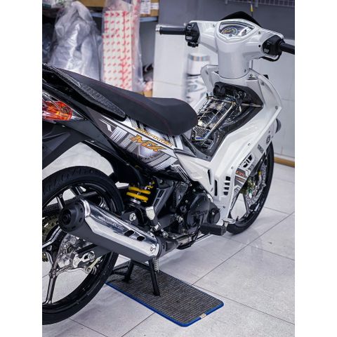 tem rời exciter 2006-2010 trắng đen mẫu ( Mới ) 2023 , tem 3 lớp cao cấp - Decal Cao Cấp Nhất