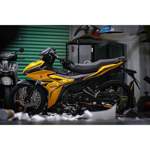 Tem rời Exciter 155 mẫu MX King full vàng đen , in sắc nét, 3 lớp không phai màu CM00030 1 2