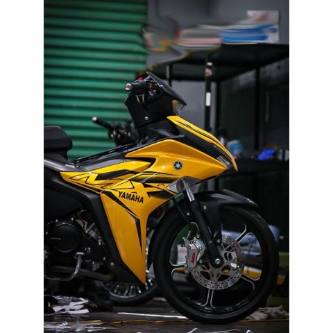 Tem rời Exciter 155 mẫu MX King full vàng đen , in sắc nét, 3 lớp không phai màu CM00030 1 2
