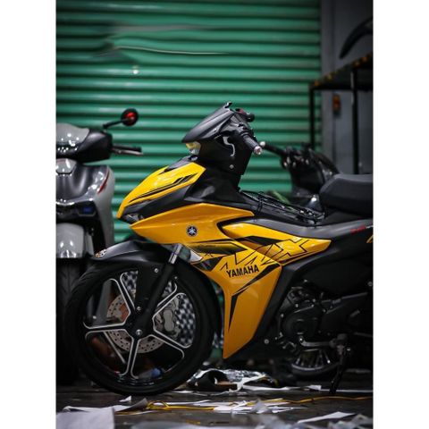 Tem rời Exciter 155 mẫu MX King full vàng đen , in sắc nét, 3 lớp không phai màu CM00030 1 2