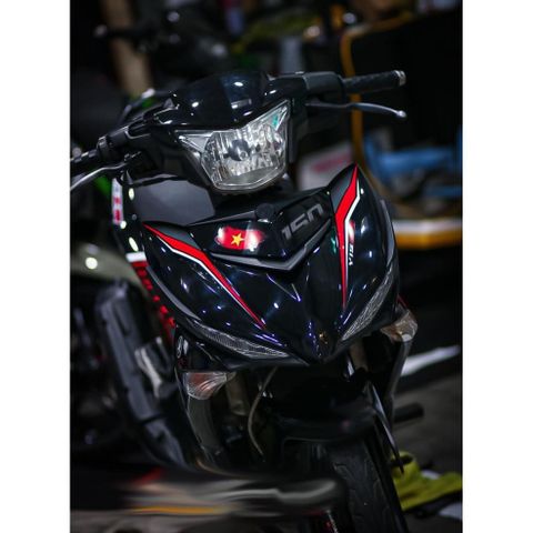 Tem rời Exciter 150 mẫu RC phối Y15ZR đen đỏ, in sắc nét, 3 lớp không phai màu CM00016 1 2