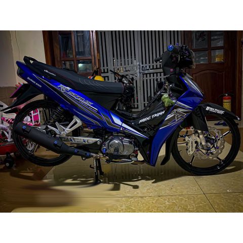 Tem rời Sirius RC hoạ tiết xanh GP đen, in sắc nét, 3 lớp không phai màu CM00051 1 2