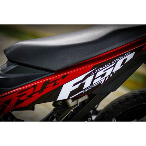 Tem Rời Dán Xe Raider FI Mẫu 2020 Đỏ Đen Trắng Chữ Satria F150 Cực Chất, Hàng 3 Lớp Chất Lượng Cao Quyen Decal
