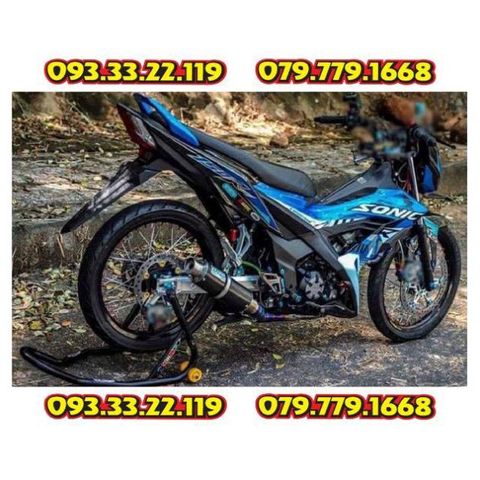 Tem Rời Honda Sonic 150 Dán Xe Xanh Nước Biển - Tem Chuẩn  - Decal In Chất Lượng