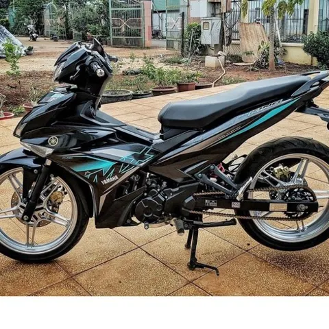 Tem Rời Yamaha Exciter MXKing 150 Dán Xe Đen Phối Xanh Ngọc  - Decal In Chất Lượng