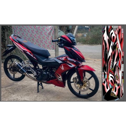 TEM LỬA XE WINNER V1 MÀU ĐỎ - Decal Cao Cấp Nhất