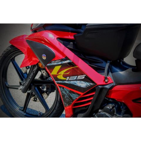 Tem Rời Dán Xe Exciter 135 Mẫu LC Đỏ Đen Vàng Cực Hot, Hàng 3 Lớp Chất Lượng Cao Quyen Decal