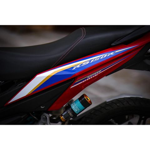 [Ảnh thật]  Tem rời Winner V1 xe đỏ - mẫu RS150R xanh trắng đơn giản - chuẩn form dễ dán Quyen Decal