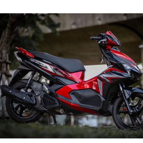 [FreeShip] TEM RỜI chỉ đỏ bạc tổ ong đơn giản cho AirBlade đen - tem in 3 lớp cao cấp không bay màu Quyen Decal