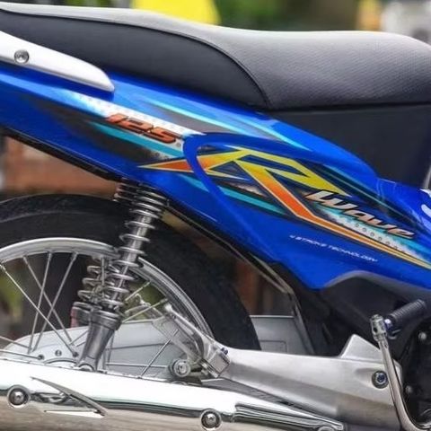 [FreeShip] [Ảnh thật] Tem rời Wave 125 vàng xanh - CHUẨN FROM Quyen Decal