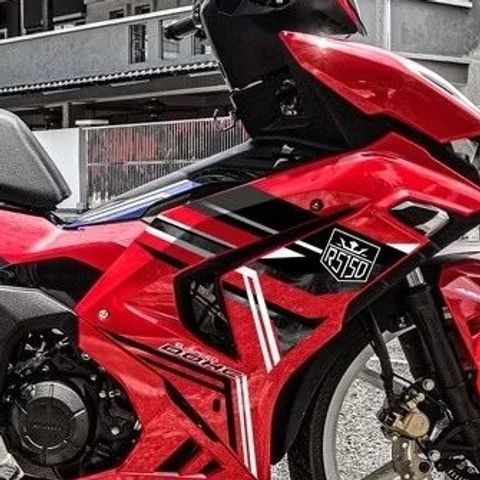 TEM RS150R WINNER X V3 MÀU ĐỎ, ĐỎ HRC, ĐỎ NHÁM - Decal Cao Cấp Nhất