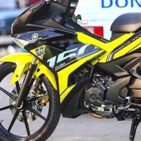 Tem Rời Ex 150 Y15zr Vàng Đen  - Decal In Chất Lượng