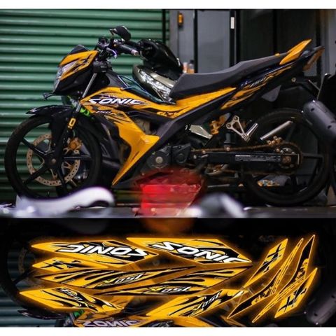 Tem rời Sonic lửa mới phối đủ màu xe