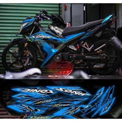 Tem rời Sonic lửa mới phối đủ màu xe